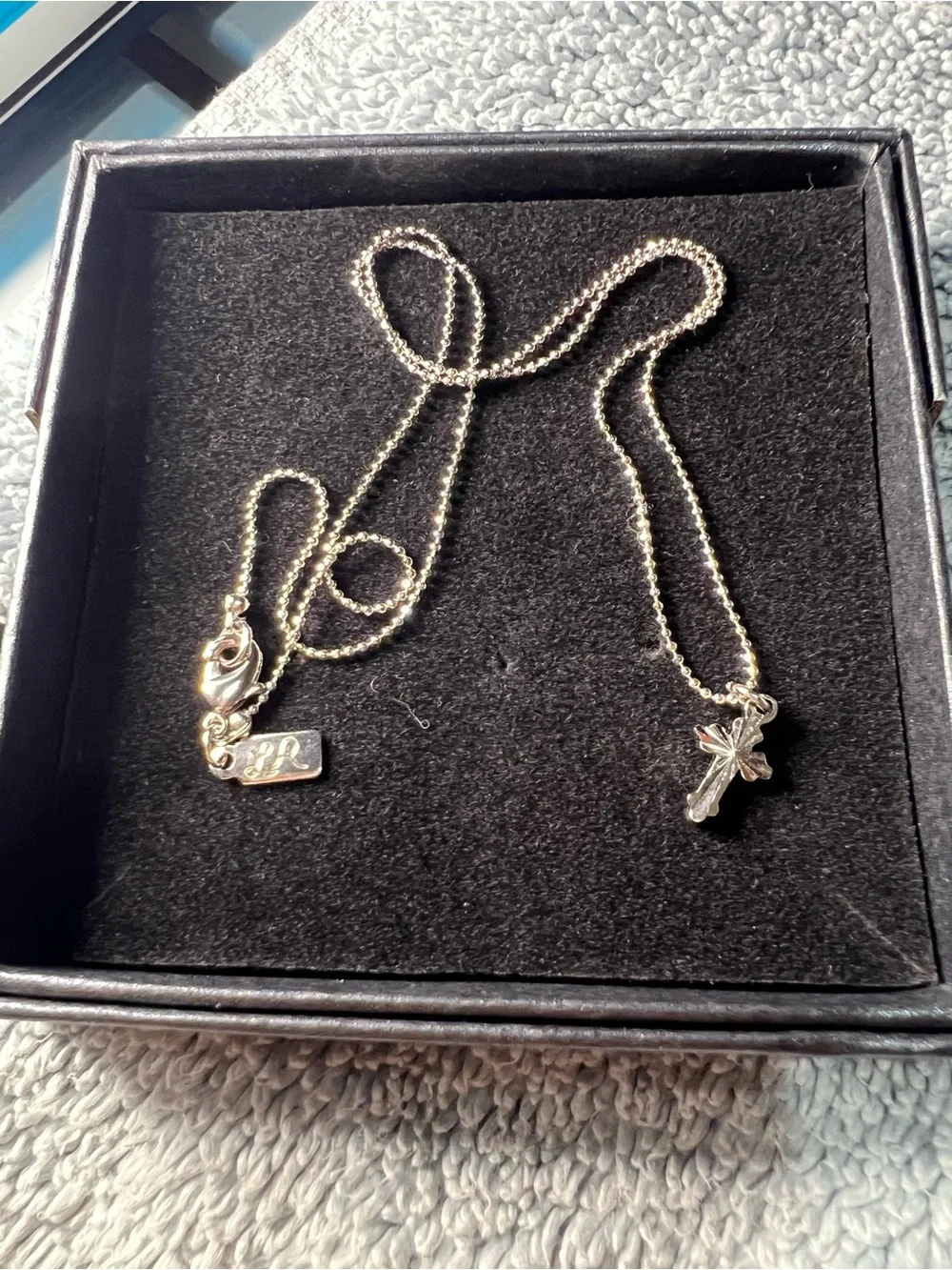 Lady Remington Child’s Delicate Silver Cross Pendant Necklace